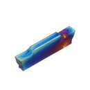 Drillpro 10pcs HRC45 Blue Nano MGMN300-M 3mm Carbide Insert for MGEHR/MGIVR Turning Tool Holder