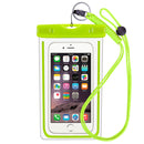 Fingerprint Identification Unlock Luminous Edge IPX8 Waterproof Phone Bag for Phone Under 6 Inches