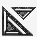 7/12 Inch Aluminum Square Triangle Ruler Protractor Miter Framing Measuring