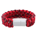 IPRee EDC Outdoor Survival Bracelet Camping Emergency Paracord Tool Kits USB Data Cable For iPhone