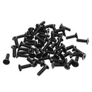 Suleve M3CH11 50Pcs M3 Carbon Steel Hex Socket Flat Head Countersunk Screws Bolts 4-12mm Length