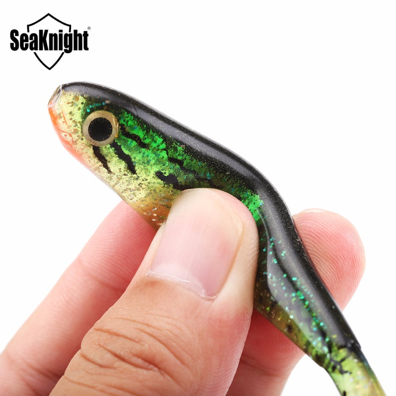 SeaKnight SL013 6pcs/lot 7.4g 3in T Tail Fishing Lure Soft Bait Fishing Lure for Carp Fishing