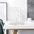 Black/White LP Vinyl Iron Storage File Rack Stand Holder Kitchen Storage Rack for 7"/12" LP