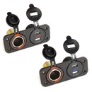DC 12-24V Car Charger 2 USB Port + LED Volt Meterr + Car
