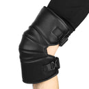 Motorcycle Protect Thick Warm Knee Pads Winter Cold windproof PU Leather Kneepads