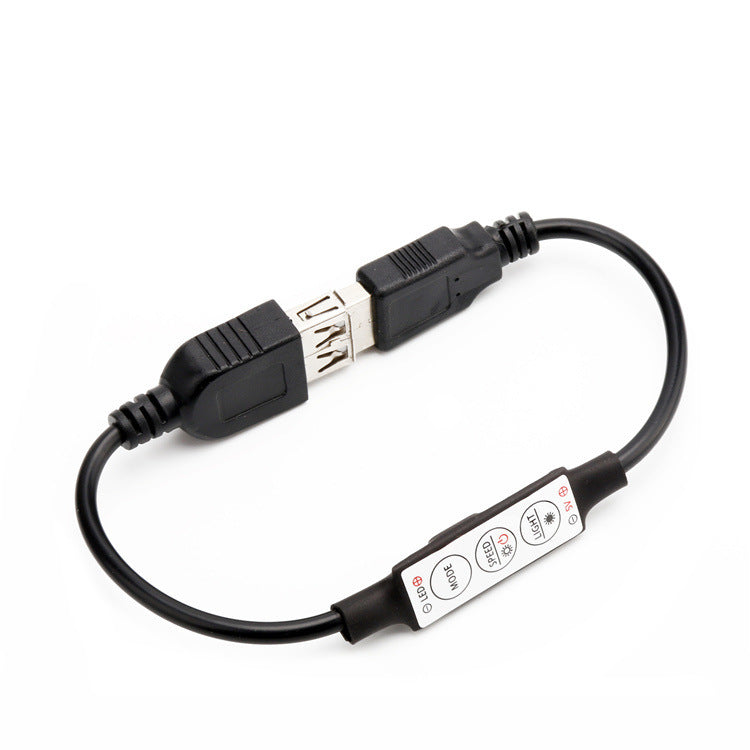 LED Light Strip Controller Dimming Control Switch USB Connector