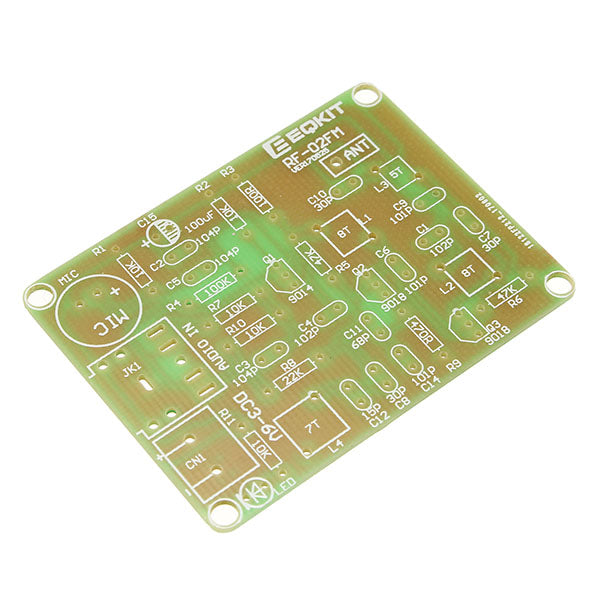 EQKIT FM Transmitter Kit RF-02 Wireless Microphone Parts MP3 Repeater Micro Transmitter With Antenna