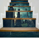 Miico LT008 Halloween Sticker Creative Stair Sticker Removalbe Sticker Waterproof Wall Sticker
