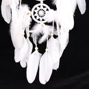 White Lace Flower Dream Catcher Wind Chimes Indian Style Feather Pendant Dream Catcher Decorations