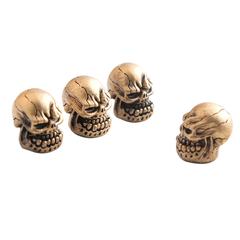 4Pcs Universal Resin Skull Head Car Wheel Tire Valve Stem Caps Automobiles Tyre Dustproof Lid Decora