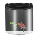 5L USB LED Small Fish Tank 180 Open Acrylic Half Moon Mini Aquarium Decor