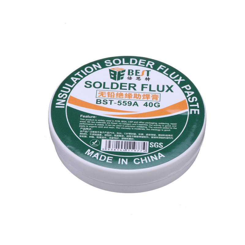 BEST BST-559A 40g Insulation Solder Paste Flux BGA PCB IC Parts Welding Soldering Gel Tool