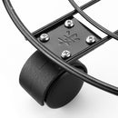 Round Metal Garden Plant Pot Shelf Mover Wheeled Trolley Heavy Duty Iron Plant Rack Stand
