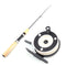 ZANLURE 55CM Yellow EVA Handle Telescopic Fishing Rod Reel Combo Mini Pocket Ice Fishing Rod Set