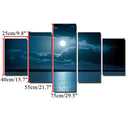 Modern Abstract Wall Decor Art Moon Sea Oil Paintings Painted Unframed