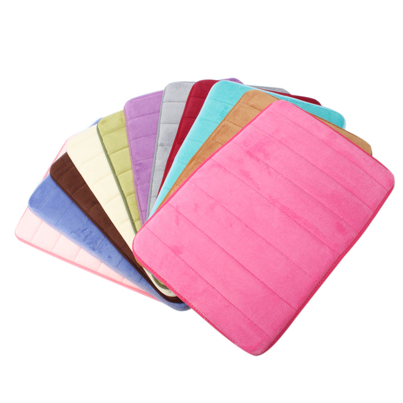 Memory Foam Absorbent Soft Floor Mats Non-slip Rugs Bath Bathroom Bedroom Carpet
