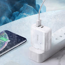 USAMS QC3.0 24W Type-C PD Fast Charging USB Charger For iPhone 11 Pro Huawei P30 Xiaomi Mi9 S10+ Note10