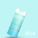 4 Layer Feeding Container Baby Milk Powder Dispenser PP Handing Handle Formula Box Kitchen Storage Container