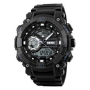 SKMEI 1228 Dual Display Multifunction Digital Quartz 50M Waterproof Chronograph LED Watch