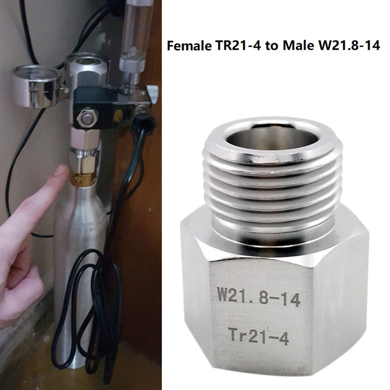 CO2 Regulators W21.8 Adapter Sodastream Homebrew Beers Keg / Aquarium Fish Tank Regulator
