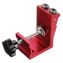 Drillpro Aluninum Alloy 2 Pocket Hole Syestem Pocket Hole Jig Drill Locator Guide with Drill Screwdriver Set and Pocket Hole Screw Plug Woodworking Tool