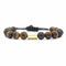 Vintge Tiger Eye Stone Bracelets Fashion Lave Copper Adjustable Bracelet Gift for Men