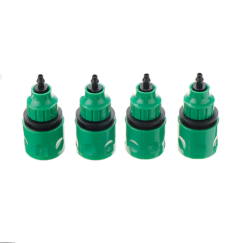 Universal 4 Way Garden Hose Splitter Tap Manifold for 1/2" 3/4" 1" Garden Faucet Shut Off Connector Water Pipe Divider Hose Quick Adapter Outdoor Irrigation