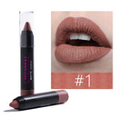 12 Colors Lip Stick Pen Matte Velvet Non Stick To Cup Lip Makeup Waterproof Long-lasting