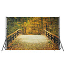 5x7FT Autumn Fall Bridge Photography Vinyl Background Studio Photo Backdrops
