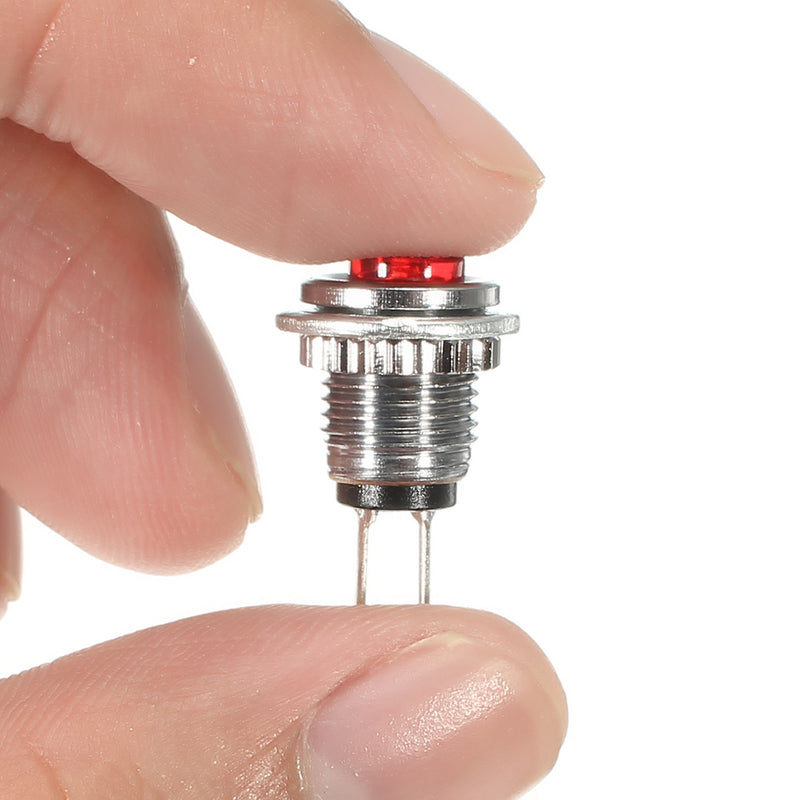 Red 5Pcs M3 Mini Momentary On/Off Lockless Micro Push Button SPST Switch