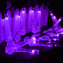 Solar Powered Outdoor 50 LED Droplet Fairy String Light Wedding Christmas Party Home Decor Lamp DC3V