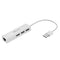 BIAZE ZH5 USB 2.0 to 3-Port USB 2.0 + 1000Mbps Gigabit RJ45 Ethernet OTG Hub Adapter