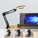 DANIU Flexible Desk Large 33cm+33cm 5X USB LED Magnifying Glass 3 Colors Illuminated Magnifier Lamp Loupe
