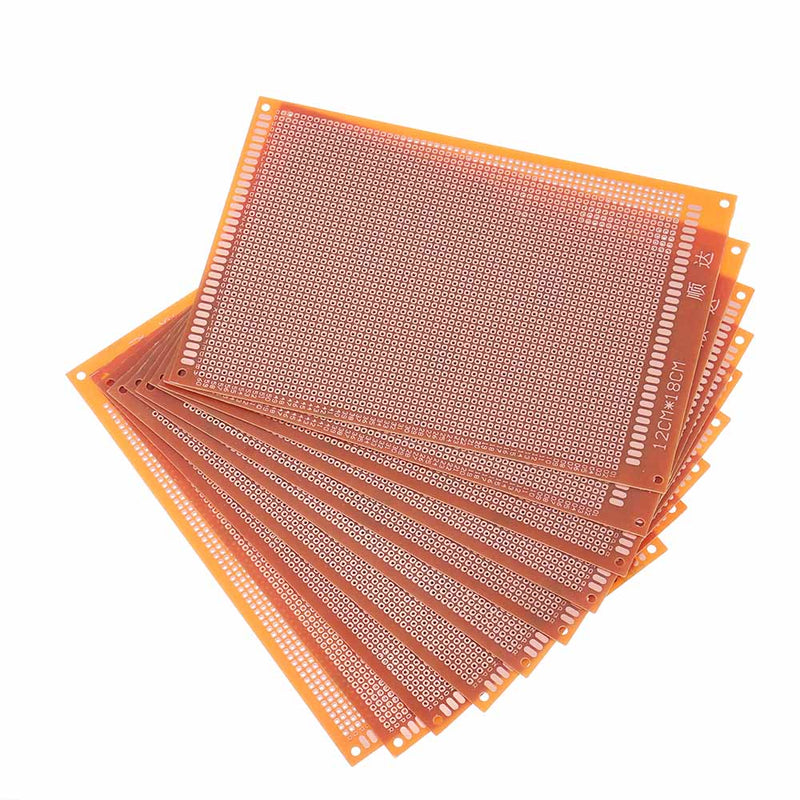 10pcs Universal PCB Board 12x18cm 2.54mm Hole Pitch DIY Prototype Paper Printed Circuit Board Panel Single Sided Board