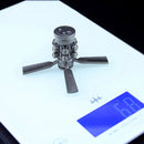 8cm Electric Shock Trap Alloy Model Metal Rotating Toy Novelties Toys
