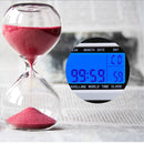 Portable Travel World Time Alarm Clock Electronic Calendar Multifunction LED Light Torch LCD Display