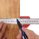 Drillpro CX300-2 Adjustable 45/90 Degree Metric and Inch Line Scribe Ruler Positioning Measuring Ruler 300mm Marking Ruler Woodworking Tool