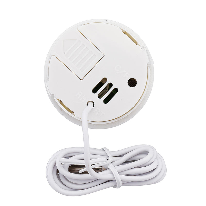 Round Electronic LCD Digital Thermometer Temperature  Meter for Indoor Outdoor Temperature Instruments with External Probe