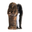 3.7 Inch Egyptian Pharaoh Miniature Figurine Resin Coffin Craft Ornament Home Decorations