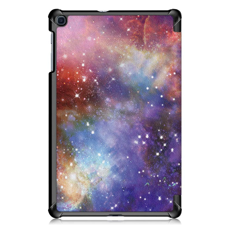 Tri-Fold Pringting Tablet Case Cover for Samsung Galaxy Tab A 10.1 2019 T510 Tablet - Milky Way Galaxy
