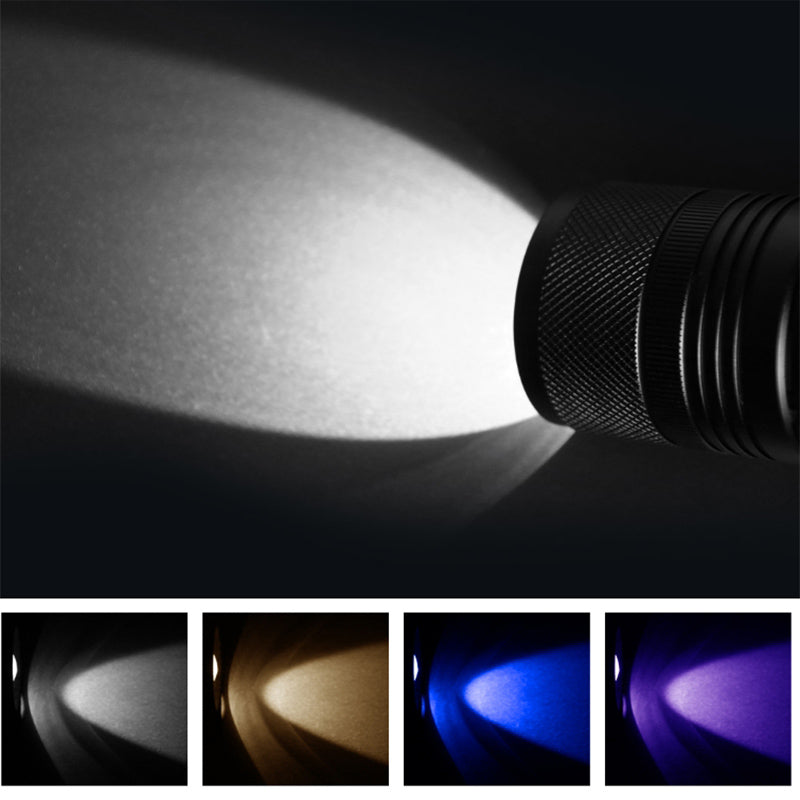 YEUX YD-01 4Colors LED Lights 2Modes USB Rechargeable Zoomable Multifunctional LED Flashlight Outdoor IP34 Waterproof Night Fishing Lamp Fishing Flashlight 18650 Flashlight