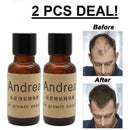 2Pcs/1Set 20ml Andrea Hair Growth Essence Hair Loss Liquid Dense Hair
