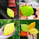 Honana CF-DW02 Silicone Leaf Shape Water Cup Folding Mini Camping Hiking Travel Pocket Drinking Cup