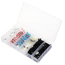 Excellway 250PCS Solder Seal Wire Connectors Waterproof Heat Shrink Butt Connectors Solder Ring Rerminal Tube Terminal Wire Connector Terminal