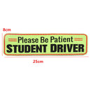 Please Be Patient Student Driver Magnetic Car Bumper Sticker Sign Safety Decal 25x8cm