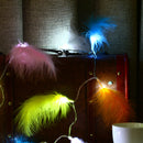 KCASA 1.2M 10 LED Feather String Lights Christmas Tree Pendant Lamps DIY Party Decoration