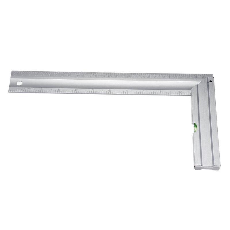 Mytec 300mm 90 Degree Angle Ruler Aluminum Alloy Square Marking Gauge Protractor Carpenter Measuring Tools Metric British with Bubble Level Metric