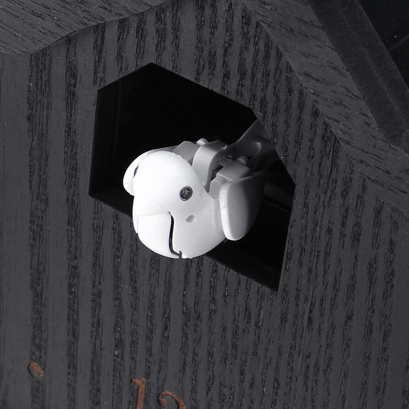 Antique Wall Cuckoo Clock Black DIY Home Christmas Holiday Gift Presents Retro Minimalist Creative Pendulum