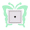 Butterfly Creative Luminous Switch Sticker Removable Glow In The Dark Wall Decal Home Decor