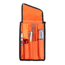 10Pcs Chainsaw Sharpening File Filing Kit Files Tool Chain Sharpener For Stihl Chian Saw With Orange Storage Bag